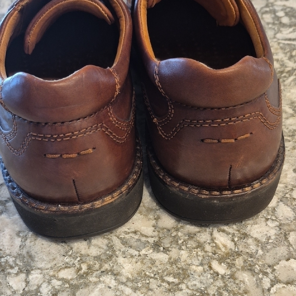 Ecco Helsinki Oxford Lace Up Brown Leather Shoes In Size 43 - Picture 9 of 10
